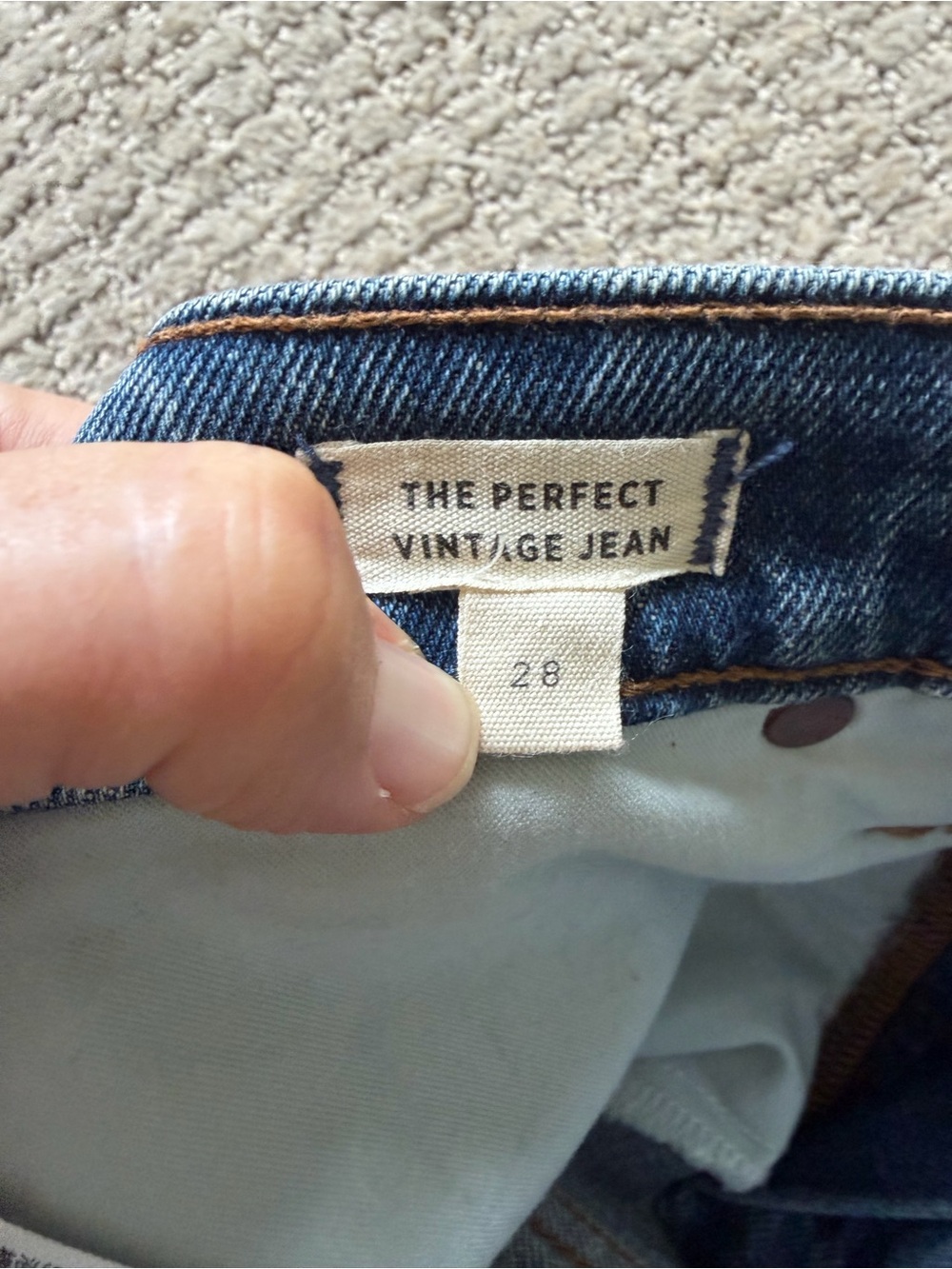 Madewell The Perfect Vintage Jean Raw Hem in Decatur Wash Size 28 - Picture 5 of 8